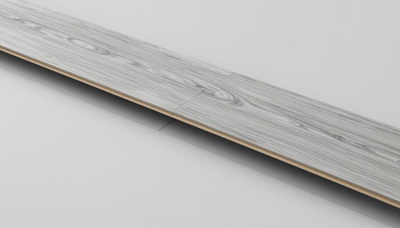 Hand-drawn graphite sketch of laminate flooring planks floating over a slightly uneven estrich base, cushioned by underlay for minor dips, in a living room setting with smooth-clicking planks and light shading for depth.